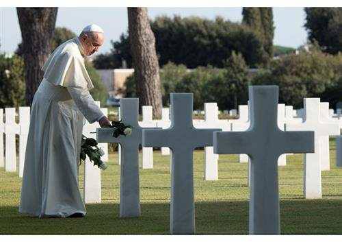 Đức Thánh Cha viếng nghĩa trang quân đội Hoa Kỳ tại Nettuno